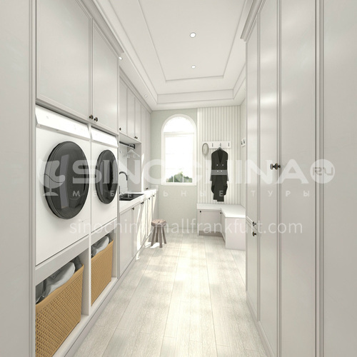 High-density board blister moisture-proof laundry cabinet-GF-005